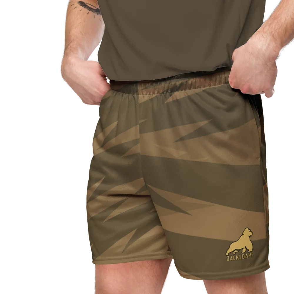 Tactical - Unisex Mesh Shorts - smoisture-wicking shorts feature a two-way stretch | JackedApe