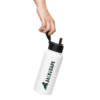 Stainless Steel Insulated Straw Bottle 750ML - Featuring double-walled stainless steel, a wide-mouth foldable straw, and a rotating handle | JackedApe