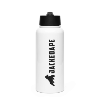 Stainless Steel Insulated Straw Bottle 750ML - Featuring double-walled stainless steel, a wide-mouth foldable straw, and a rotating handle | JackedApe