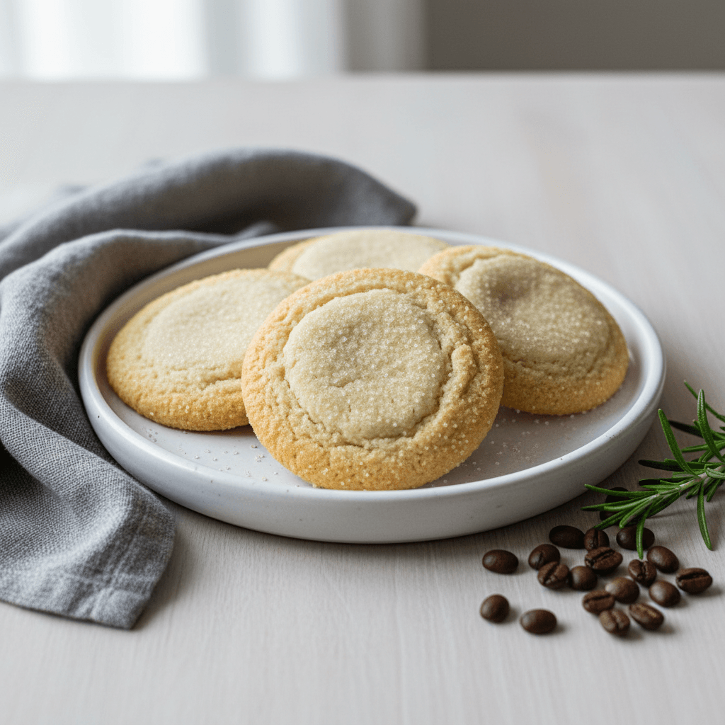 Protein sugar cookies on a neutral plate
