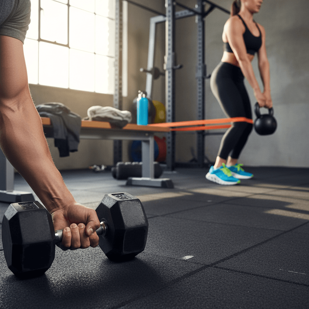 High-performance fitness gear in use